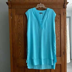 Drop Shoulder Turquoise Dress sixe Large